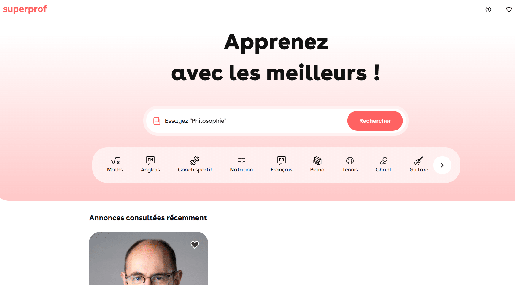 cours sur superprof