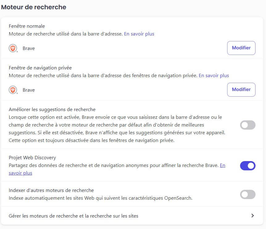 PWD (Project Web Discovery) brave search indexation seo